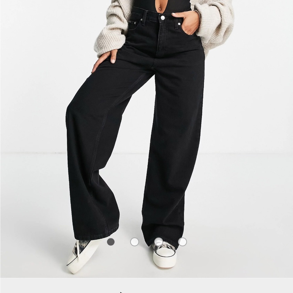 Calvin Klein High Rise Relaxed Black Jeans